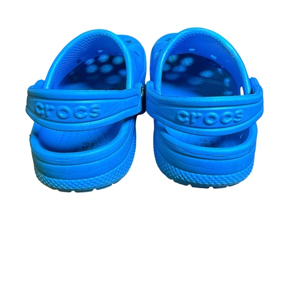 Crocs Baya Clogs Cobalt Blue Kids Size C 8 Slip On Water Shoes Toddler - Picture 2 of 8